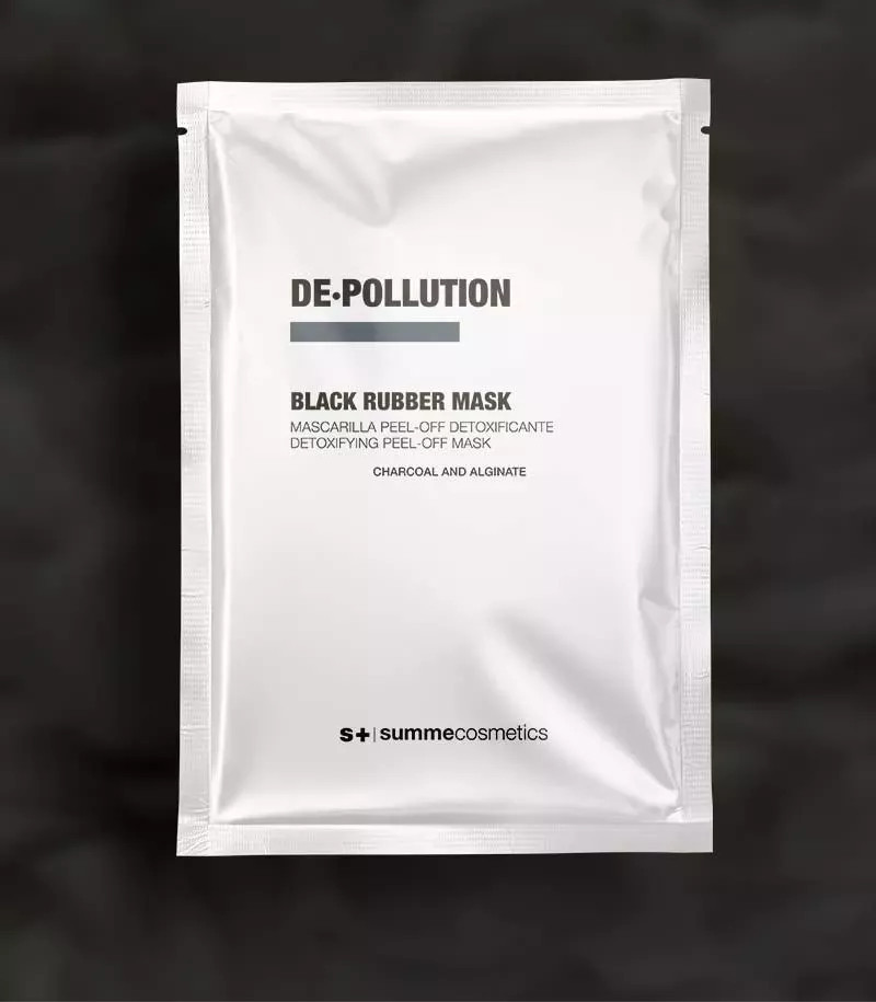 DE·POLLUTION BLACK RUBBER MASK | Detoxifizierende Peel-Off Maske mit Aktivkohle