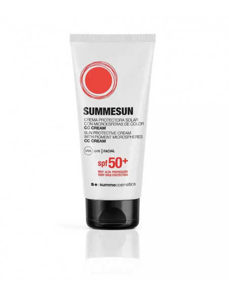 SUMMESUN SPF50+ | SONNENSCHUTZCREME MIT FARB-MIKROKUGELN CC CREAM